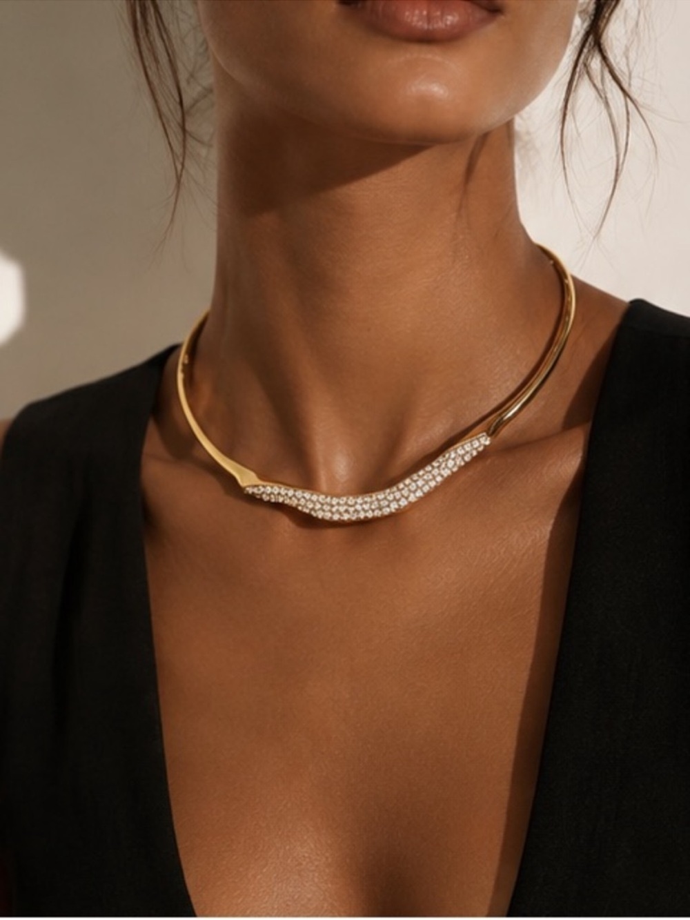 Montelle Gold Crystal Grace Necklace